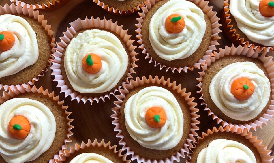 autumn pumpkin cupcakes