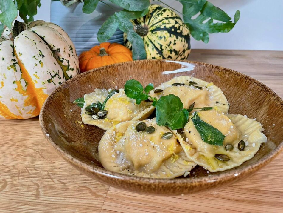 pompoen ravioli recept